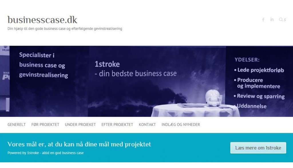 1stroke lancerer businesscase.dk – din hjælp til en god business case og efterfølgende gevinstrealisering